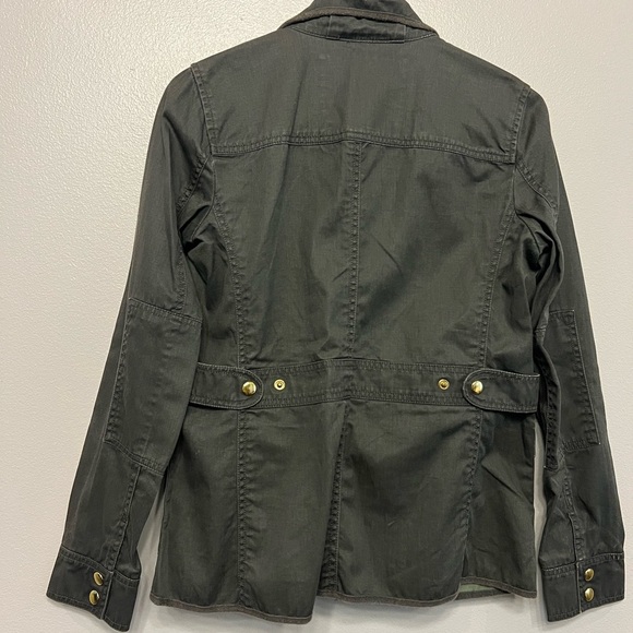 J Crew Womens XS Downtown Field Jacket Green Utility Coat - Picture 5 of 5